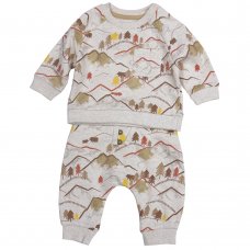 NX601: Baby Boys Woodland Print 2 Piece Outfit (Newborn-3 Years)